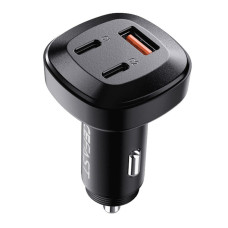 Автомобильное зарядное устройство Acefast B3 USB-A+2xUSB-C (66W · 3A) (Black)