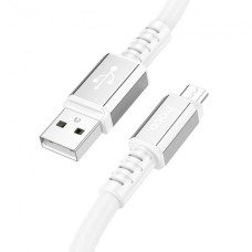 Кабель Hoco X85 USB-A – Micro-USB (1 м · 12W · 2.4A) (White)