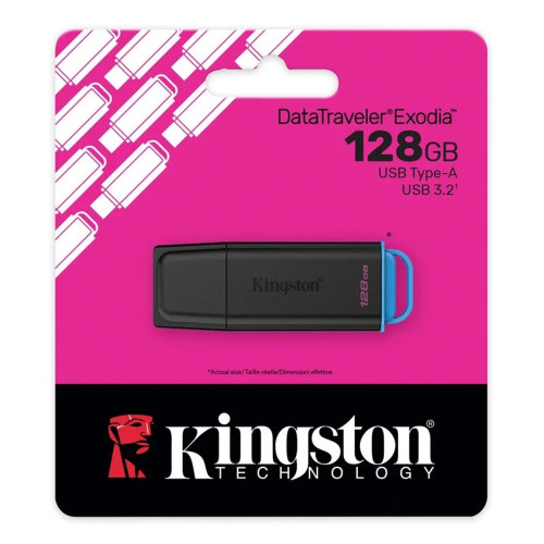 Флешка USB 3.2 Kingston DT Exodia G2 128GB black