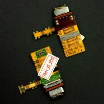 Роз'єм зарядки для Sony G8341 Xperia XZ1 (2 кріплень) (контакти знизу) (Type-C) зі шлейфом
