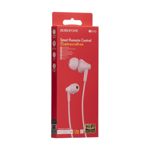 Наушники Borofone BM49 3.5 мм (Pink)