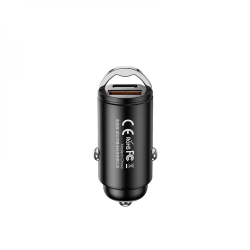 Автомобильное зарядное устройство Remax RCC238 USB-A+USB-C (45W · 3A) (Black)