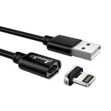 Кабель Avantis AC95i MagJet USB-A – Lightning (1 м · 15W · 3A) (Black)