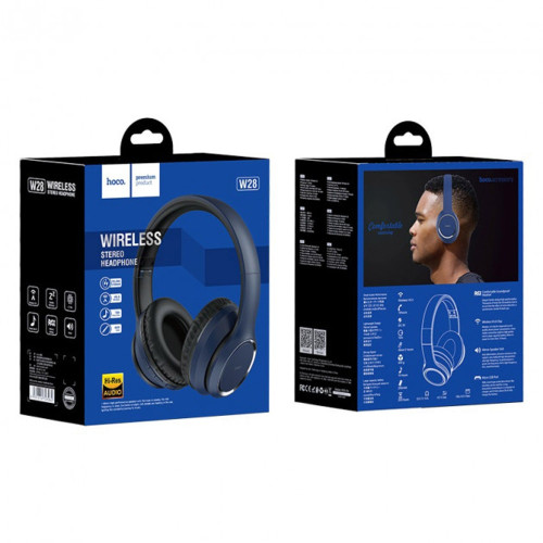 Наушники Bluetooth Hoco W28 (Blue)