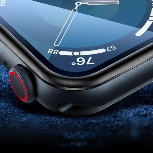 Защитное стекло с рамкой BEISOKY для Apple Watch Series 7 (41mm) (Black)