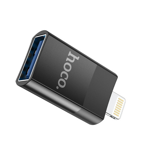 Переходник Hoco UA17 Lightning – USB-A (Black)
