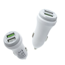 Автомобильное зарядное устройство іЗі MC-14 2xUSB-A (30W · 3A) (тех пак) (White)