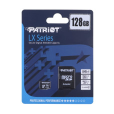 Карта пам'яті Patriot LX Series microSDXC 128GB + адаптер SD