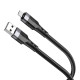 Кабель Borofone BU35 USB-A – Micro-USB (1.2 м · 12W · 2.4A) (Black)