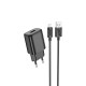 Мережевий зарядний пристрій Hoco C134A USB-A (12W · 2.4A) з кабелем USB-A – Micro-USB (Black)