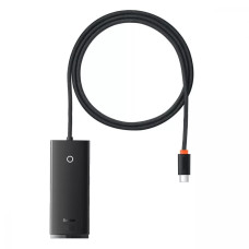 USB-хаб Baseus Lite Series 4в1 Type-C (4xUSB 3.0 · 1 м) (Black)
