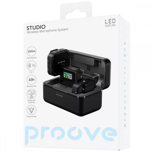Бездротовий петличний мікрофон Proove Studio (Black)
