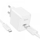 Сетевое зарядное устройство Hoco CS11A USB-A (10.5W · 2.1A) с кабелем USB-A – Type-C (White)