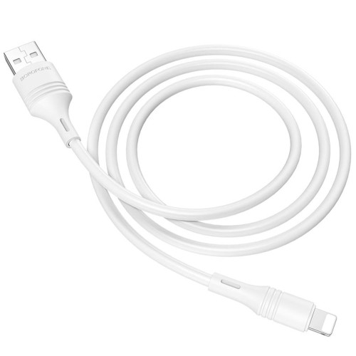 Кабель Borofone BX43 USB-A – Lightning (1 м · 12W · 2.4A) (White)