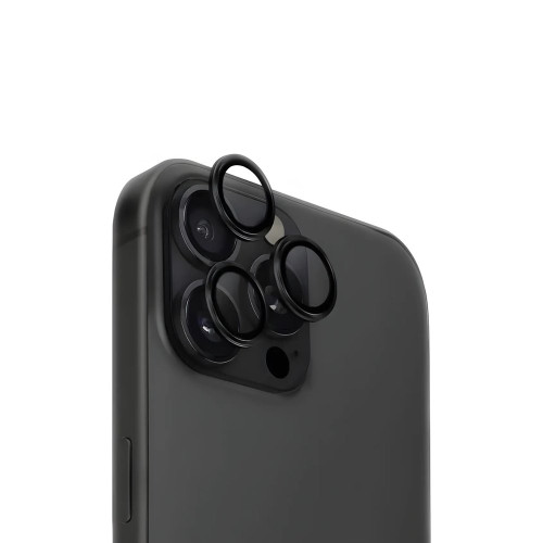Захисне скло камери +NEU Chatel Metal Frame для Apple iPhone 16 Pro Max (Black)