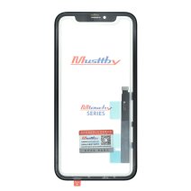 Сенсорне скло для Apple iPhone Xr з рамкою з OCA (Black) (Musttby)