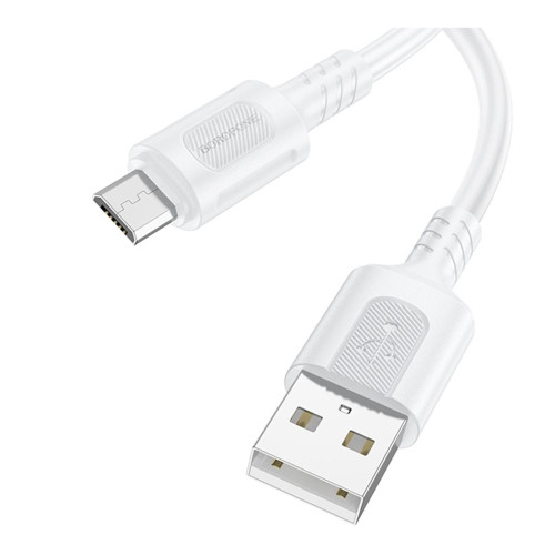 Кабель Borofone BX111 USB-A – Micro-USB (1 м · 12W · 2.4A) (White)