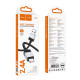 Кабель Hoco X110 Honorific USB-A – Lightning (1 м · 12W · 2.4A) (Black)