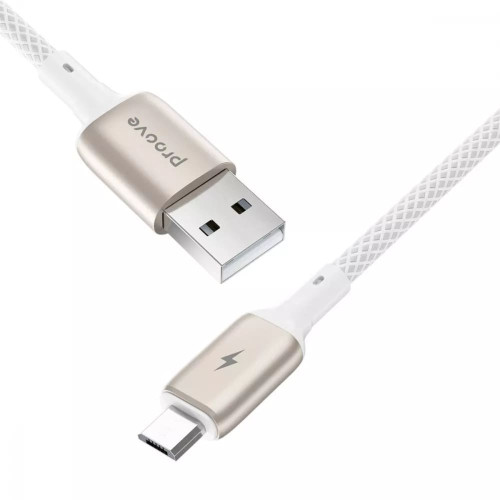 Кабель Proove Dense Metal USB-A – Micro-USB (1 м · 12W · 2.4A) (White)