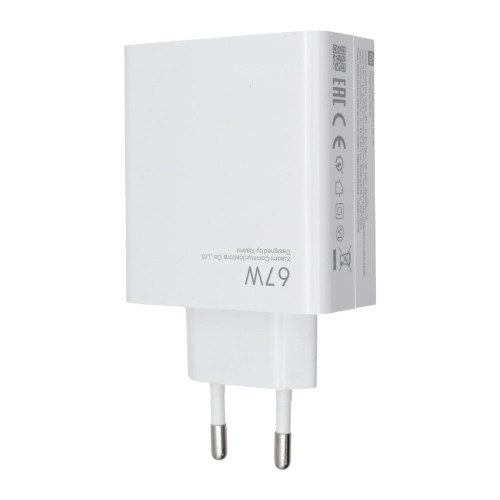 Сетевое зарядное устройство Xiaomi USB-A (67W · 6.2A) (OEM) (White)