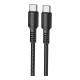 Кабель Borofone BX116 Type-C – Type-C (1 м · 60W · 3A) (Black)
