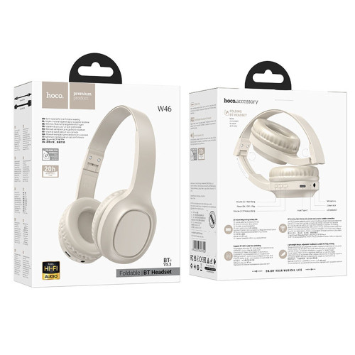 Наушники Bluetooth Hoco W46 (White)