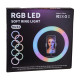 Кольцевая RGB-лампа MJ33 33 см (Black)