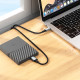 Мультимедийный кабель Hoco US10 Type-C – Micro-USB 3.0 5Gbit/s (0.5 м · 3A) (Black)