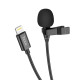 Бездротовий петличний мікрофон Hoco L14 Lightning (Black)