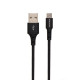 Кабель Borofone BX20 USB-A – Micro-USB (1 м · 10W · 2A) (Black)