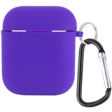 Чохол для AirPods 1/2 Silicone Case with Fibra (Ultra Violet)