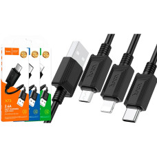 Кабель Hoco X73 USB-A – Lightning (1 м · 12W · 2.4A) (Black)