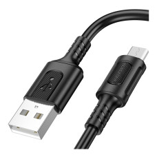 Кабель Borofone BX111 USB-A – Micro-USB (1 м · 12W · 2.4A) (Black)