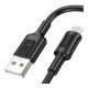 Кабель Borofone BX111 USB-A – Micro-USB (1 м · 12W · 2.4A) (Black)