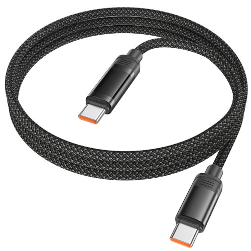 Кабель Hoco U126 Type-C – Type-C (1.2 м · 100W · 3A) (Black)