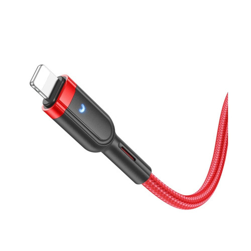 Кабель Hoco U117 Type-C – Lightning PD (1.2 м · 20W · 2.4A) (Red)