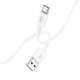 Кабель Hoco X87 Magic silicone USB-A – Type-C (1 м · 15W · 3A) (White)