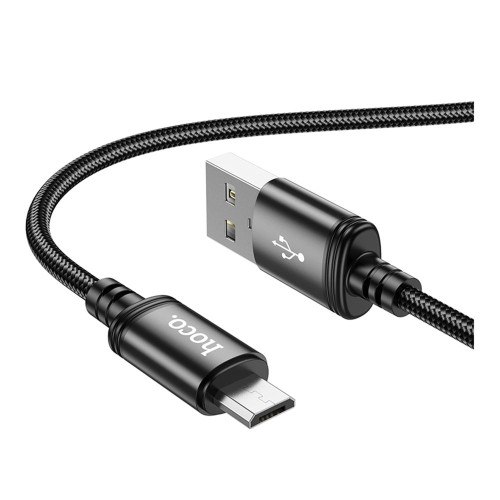 Кабель Hoco X89 USB-A – Micro-USB (2 м · 12W · 2.4A) (Black)
