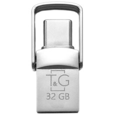Флешка USB 2.0 TG 104 Metal Series USB+Type-C 32Gb