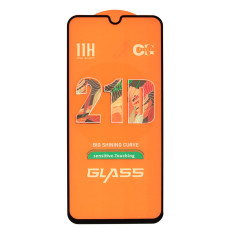 Защитное стекло в тех упаковке для Samsung A205 Galaxy A20 (2019) (Full Glue) (0.3 мм, 2.5D) (Black)