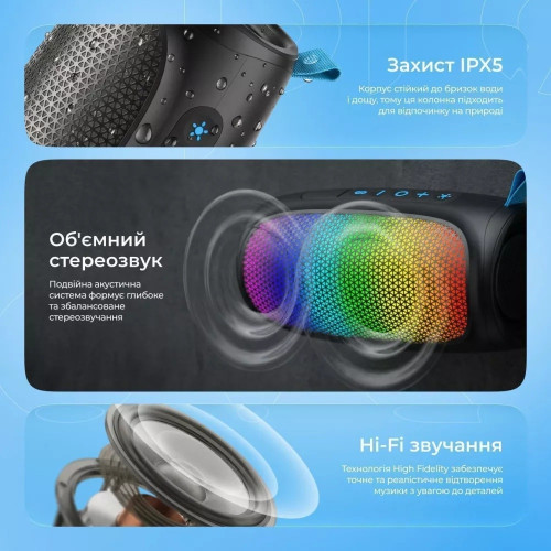Bluetooth колонка Proove Nova 10W (Black)
