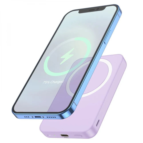 Повербанк Hoco J109 Magnetic PD20W Easy Wireless Fast Charging (5000 mAh) (Violet)