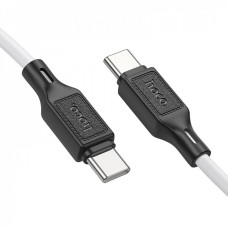 Кабель Hoco X90 Silicone to Type-C – Type-C PD (1 м · 60W · 3A) (White)