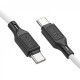 Кабель Hoco X90 Silicone to Type-C – Type-C PD (1 м · 60W · 3A) (White)