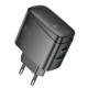 Сетевое зарядное устройство Hoco CS63A USB-A+USB-C (65W · 3A) (Black)