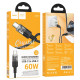 Кабель Hoco U129 Type-C – Type-C (1.2 м · 60W · 3A) (Black)