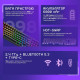 Клавіатура бездротова Proove Gaming Slicker Pro (Ukraine Layout) (White/Purple)