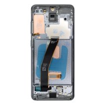 Дисплей для Samsung G980 Galaxy S20 з тачскріном в рамці (Black) (OLED Soft) (Big size)