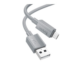 Кабель Hoco X107 USB-A – Micro-USB (1 м · 12W · 2.4A) (Gray)