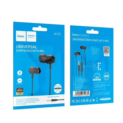 Наушники Hoco M122 3.5 мм (Black)